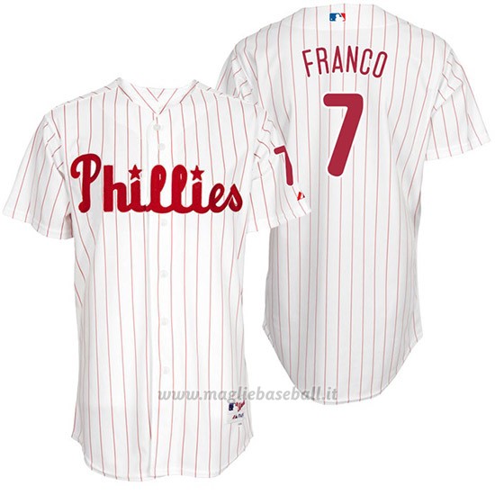 Maglia Baseball Uomo Philadelphia Phillies Maikel Franco Bianco Turn Back The Clock